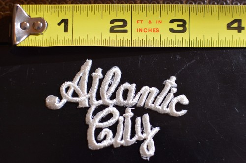 City Name Text Cursive Script Iron-on Vintage Clothing Patch Travel Souvenir DIY - Picture 3 of 35