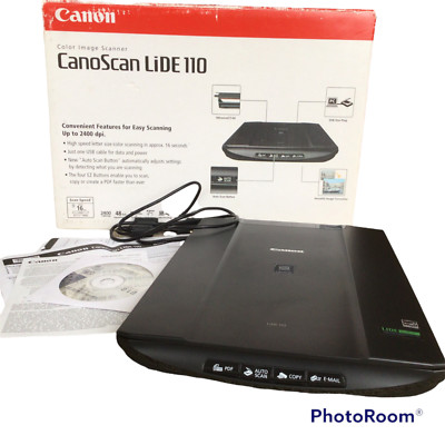 Canon CanoScan LiDE 110 Flat Bed Color Image Scanner 2400 DPI Email PDF Copy