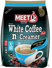 Meet U White Coffee 'n' Creamer - 15 sticks x 25g (2 Bags)