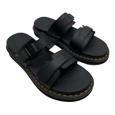 Dr. Martens Men\'s Chilton Leather Slide Sandals Size 13 Black Hydro Dr. Martens Chilton Leather Slide Sandal - FREE Shipping  main image 4