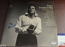 TONY BENNETT Signed Greatest Hits Vol III LP Record PSA/DNA Certified Autograph