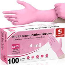 Nitrile Exam Gloves, 4-mil Medical Gloves Disposable Latex Free