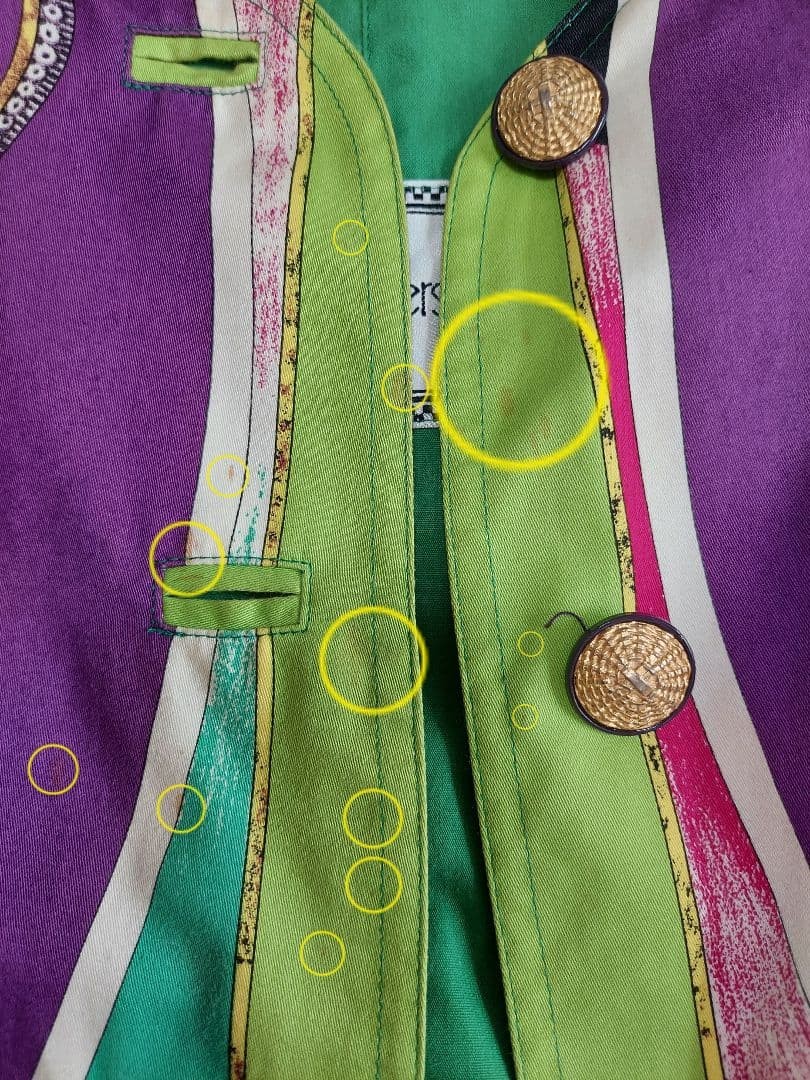 USED VERSACE VINTAGE GRAPHIC PT COLLARLESS JACKET ACCEPTABLE thumbnail 14