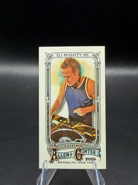 DJ Mighty Mi 2025 Topps Allen & Ginter Mini Mitchell & Ness Back #215