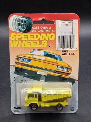 Vintage Woolworth Yatming Speeding Wheels Die Cast Dump Truck Yellow MOC
