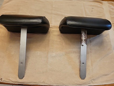 1968-72 Gm Bench Seat Headrests Oem Black Clean