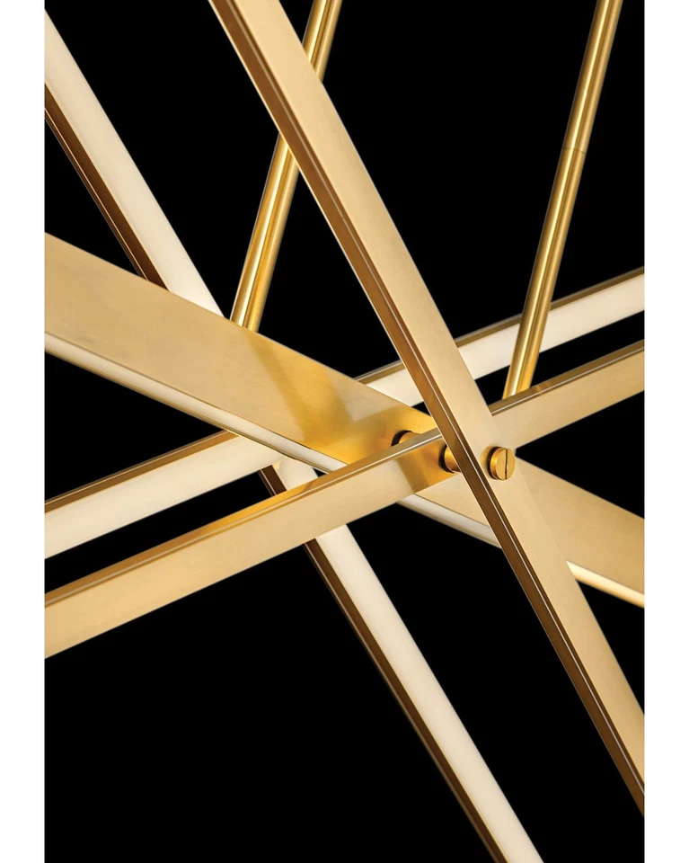 Fredrick Ramond FR34806 相切灯 36 英寸宽 LED 线性吊灯 - 黄铜 — 第 2/4 张图片