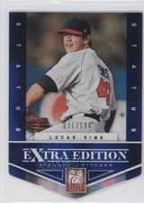 2012 Elite Extra Edition Status Blue Die-Cut 21/100 Lucas Sims #116 2u8
