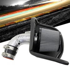 HPS Polish 2.75" Pipe Shortram Air Intake+heatshield For 12-15 Honda Civic 1.8L