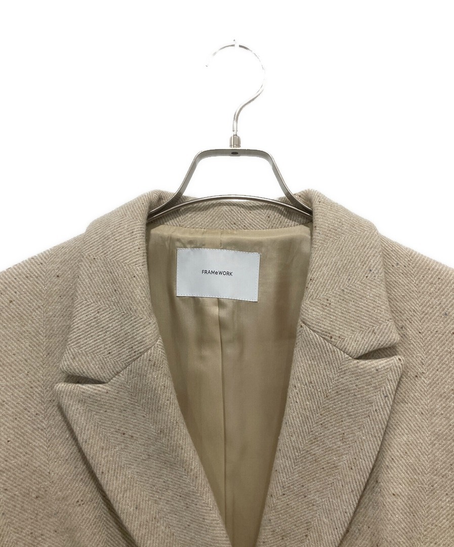 FRAMeWORK Single Jacket Coat 21020200000000 Beige… - image 3