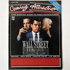 Coming Attractions June 1988 Magazine Vintage Wall Street Video Horror Nostalgia