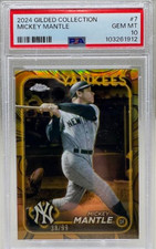 2024 Topps Gilded Collection Gold - Mickey Mantle #7 /99 PSA 10 SSP POP 10 $$$