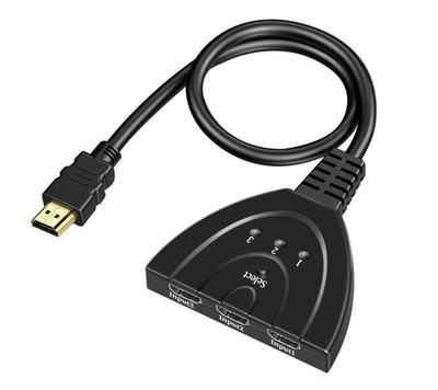 3 Port HDMI Splitter Cable 1080P Switch Switcher HUB Adapter - HDTV PS4 Xbox NEW