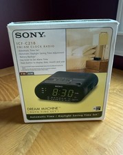 Sony Dream Machine ICF-C218 Automatic Digital Alarm Clock With AM / FM Radio NEW