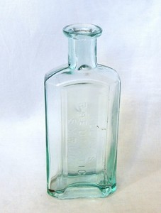 Vintage Bottle Kelly's Rheumatic Syrup Light Green
