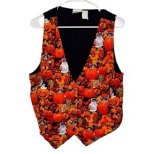 Vintage 90s Size Large Halloween Vest Basic E...