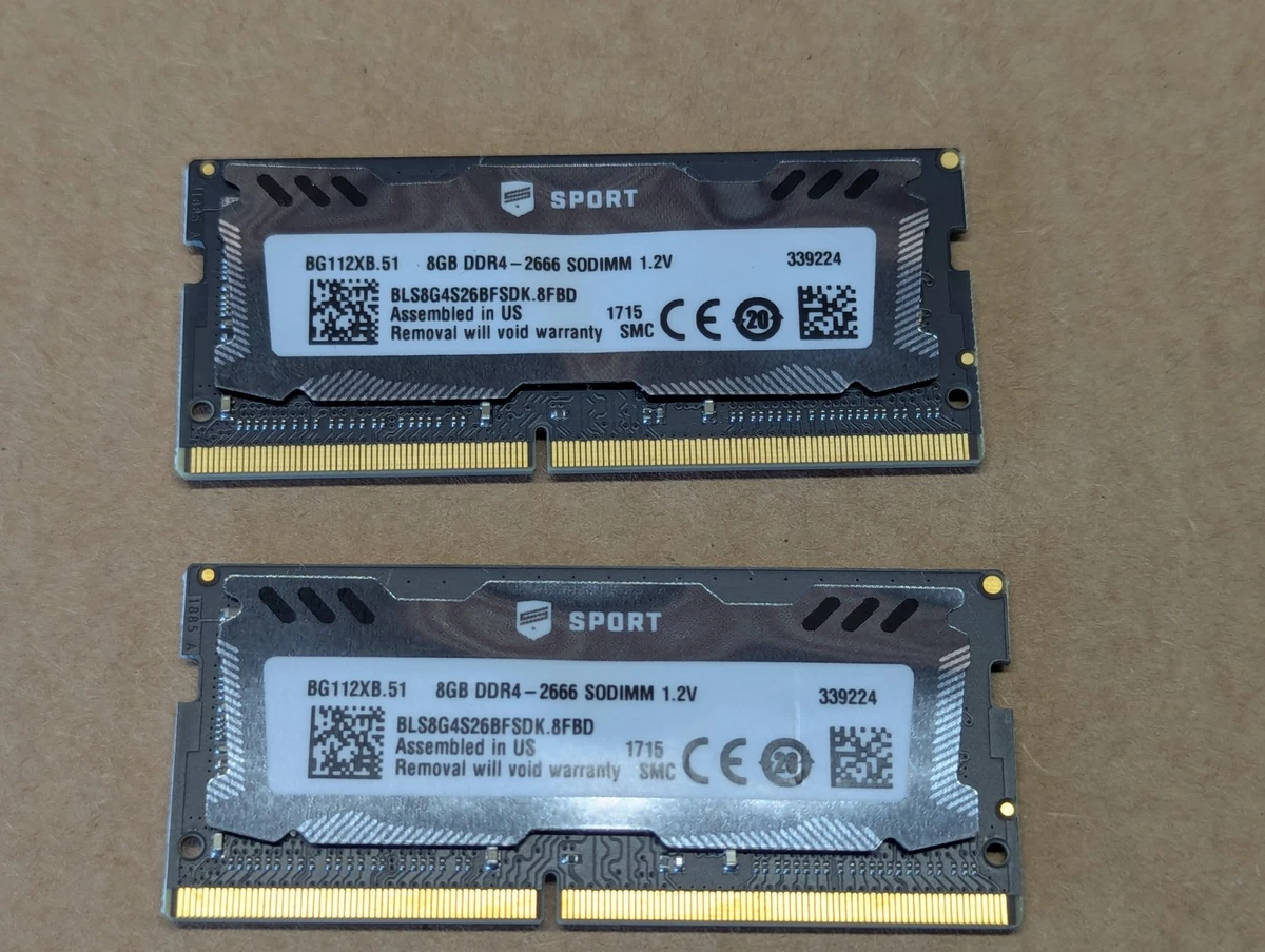 Ballistix DDR4 SDRAM Memory (RAM) for sale | eBay