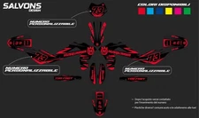 KIT GRAFICHE ADESIVI  HUSQVARNA SM SMR 125 450 510 530 CROSS MOTARD CRYSTAL