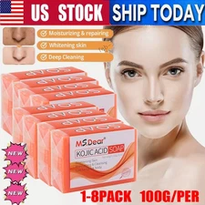 Kojic Acid Skin Whitening Soap Dark Spots Lightening 100g Face Body Large Soaps