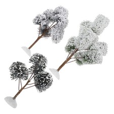 3 PCS Mini Christmas Tree on The Snow Table Arrangement Desktop Ornament