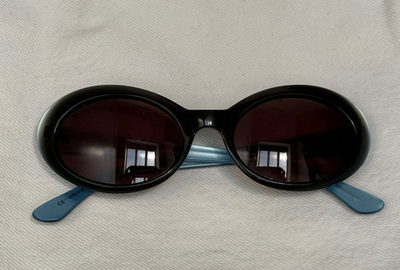 Stussy Lois Sunglasses Black/Blue Clout Goggles | eBay