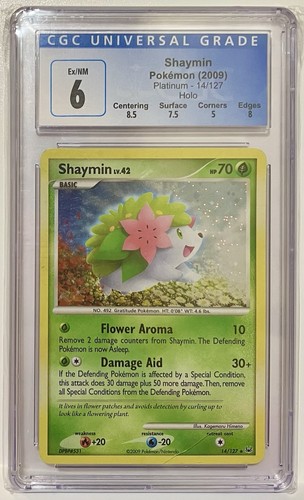Pokemon Platnium Shaymin (14/127) Holo Rare CGC 6