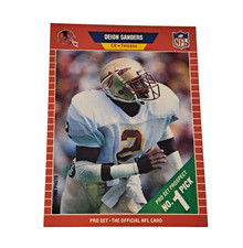 1989 Pro Set Deion Sanders #486 Rookie Card RC Atlanta Falcons HOF. rookie card picture