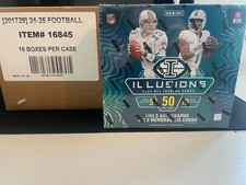 2024 NFL Panini Illusions Hobby Box, 3 Autographs & 2 Memorabilia Cards Per Box