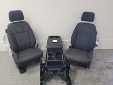 2021-2025 Ford F150 Pair of Front Bucket Seats, Black, Cloth **NO CONSOLE**