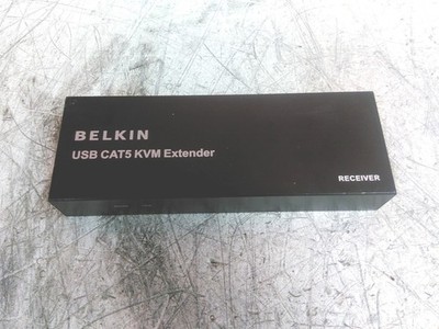 Power Tested Belkin F1D086U USB Cat5 KVM Extender Receiver No PSU AS-IS