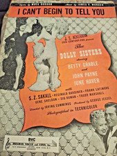 "I Can't Begin To Tell You"  by James V. Monaco;  Lyric by Mack Gordon (1945)