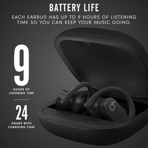 APPLE POWERBEATS PRO WIRELESS EARBUDS - BLACK/GRAY LOGO - Picture 5 of 5