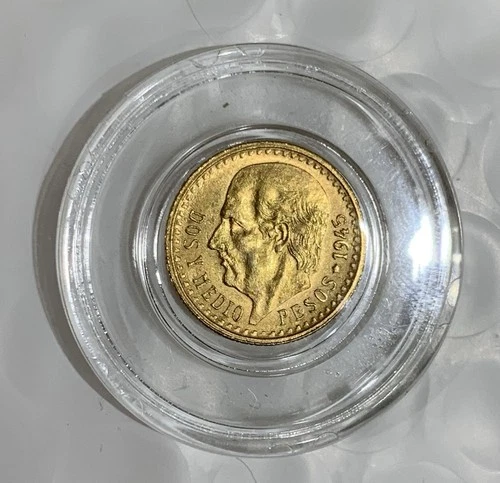 Mexico 2.5 Pesos Gold coin from a recent eBay sale