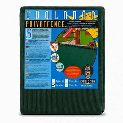 Coolaroo Zaunblende Sichtschutz Windschutz Tennisblende 1x5m Grün HDPE