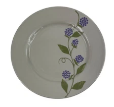 Four Star International FSI2 Salad Plate Leaves & Purple Dot Design