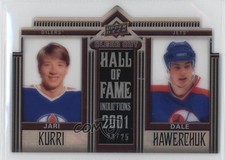 2010 Upper Deck Clear Cut Hall of Fame 23/25 Jari Kurri Dale Hawerchuk HOF 0c3