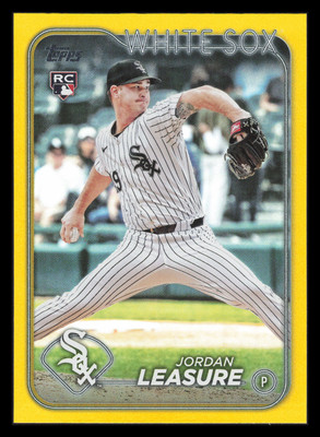 Jordan Leasure RC Yellow Rainbow Foil 2024 Topps Update US94 Chicago White Sox