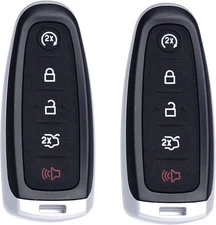 Car Key Fob Replacement Fits for Ford Explorer Edge 2011-2015 Black 