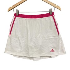 Adidas Skort Girls 13-14 Years White Pink Response Climalite Tennis Running