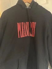 Pleasures Hoodie Black W Red Font Men’s Size XL