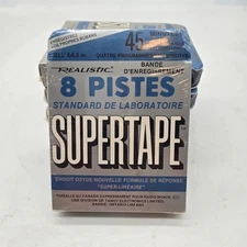 Lot Of 5 Realistic Supertape 8 Track Recording Tape - Brand New Sealed