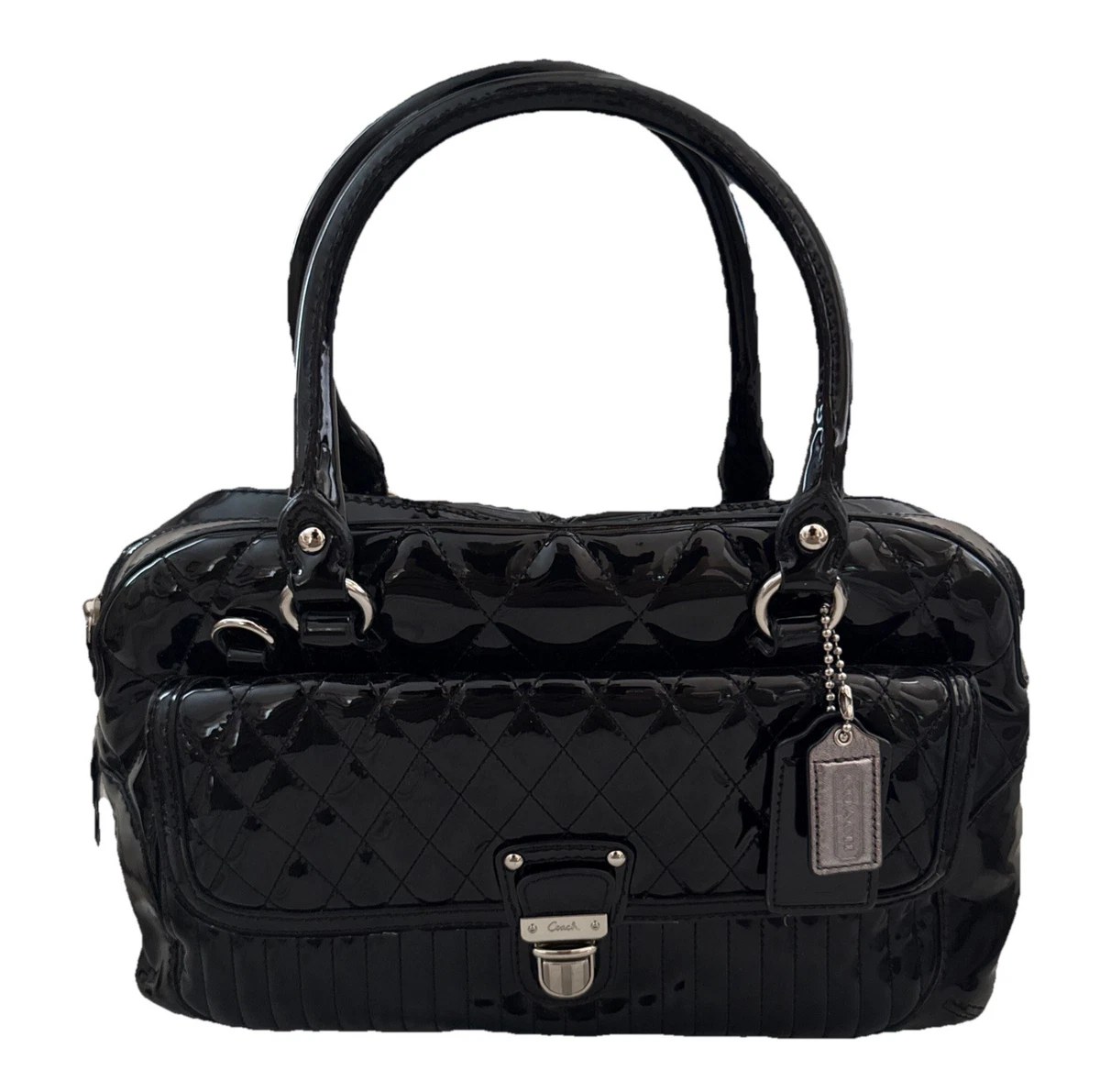 Coach Poppy Satchel/Top Handle Bag Black Bags & Handbags for Women