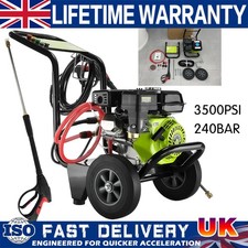 PRESSURE WASHER POWER JET CLEANER PETROL GEARZAAR 3500PSI / 240BAR