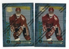 DERON QUINT TEAM USA 1994-95 TOPPS FINEST ROOKIE RC 2X LOT