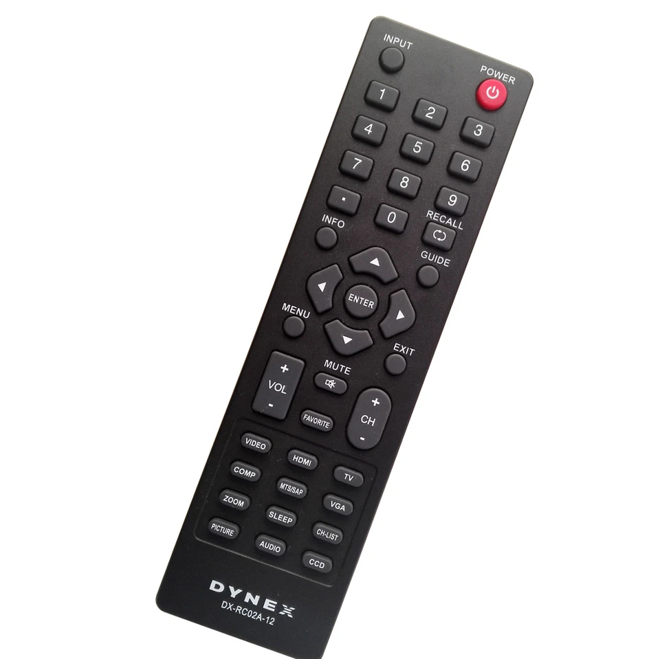 Original New DYNEX DX-RC01A-12 DX-RC02A-12 Remote for DX-22L150A11 DX-24L150A11 - Image 2 of 3