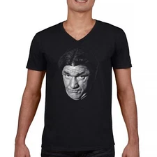 Shemp The Three Stooges V-Neck T-shirt 3 American Legends Curly Moe Larry Tee