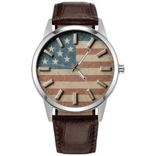 USA FLAG STARS STRIPES AMERICAN PATRIOTIC WATCH USA TARIFF INCLUDED