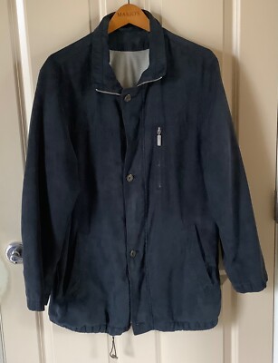 Harrods Bugatti Suede Navy Jacket Mediun 38R