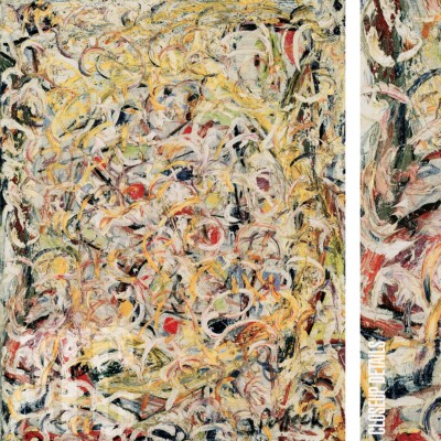 30W''x38H'' SHIMMERING SUBSTANCE 1946 by JACKSON POLLOCK - SUNNY CHOICES of CANVAS