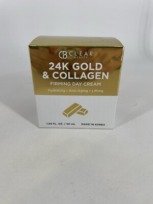 CB Clear Beauty 24K Gold & Collagen Firming Eye Cream Anti Aging Lifting New!